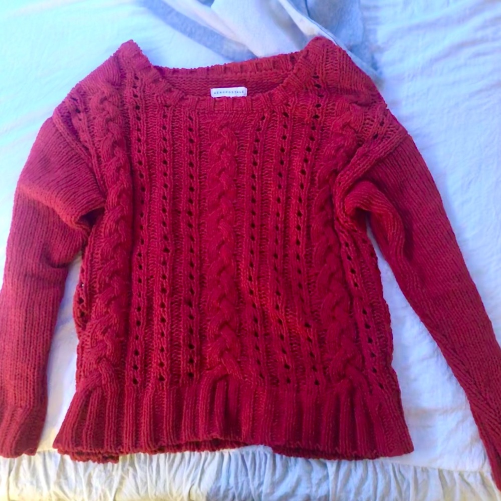 Bright Red Sweater